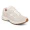 Vionic Walker Women's Plantar Fasciitis Shoe - Suede - Cream/peach - Angle main