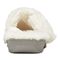 Vionic Gemma Plush Women's Orthotic Slipper - Ivory - 5 back view
