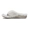 Vionic Indulge Gracie Plush Women's Slipper - Light Grey - 2 left view