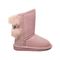 Bearpaw Boshie Toddler Suede Boot - 1669T  636 - Pink Glitter - Side View