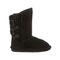 Bearpaw Boshie Youth - Kids' Suede Boots - 1669Y  911 - Black Neverwet - Side View