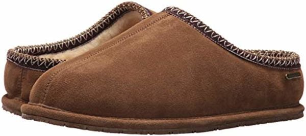 Bearpaw Joshua - Men's Suede Step-in Slipper 2061M - Hickory