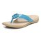 Vionic Tide Aloe Women's Orthotic Sandals - Lake Blue - Left angle