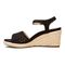 Vionic Ariel Women's Wedge Supportive Sandal - Black - 2 left view