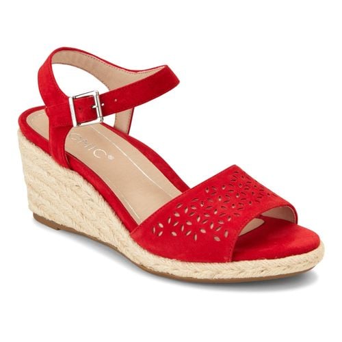 Vionic Ariel Women's Wedge Supportive Sandal - Cherry - 1 main view