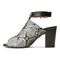 Vionic Kaia Women's Stacked Heel Sandal - Natural Snake - 2 left view