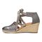 Vionic Kaitlyn Women's Wedge Orthotic Sandal - Pewter Metallic - 2 left view