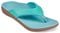 Spenco Yumi 2 Croco Women's Orthotic Sandal - Turquoise - Profile main