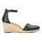 Vionic Anna Closed Toe Wedge Sandal - Black - 4 right view