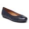 Vionic Desiree Women's Quilted Flat Supportive Dress Shoe - Navy - 1 profile view