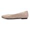 Vionic Desiree Women's Quilted Flat Supportive Dress Shoe - Nude - 2 left view