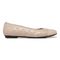 Vionic Desiree Women's Quilted Flat Supportive Dress Shoe - Nude - 4 right view