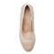 Vionc Ruby Women's Block Heel Dress Shoe - Nude - 3 top view