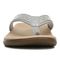 Vionic Casandra Women's Orthotic Sandal - Tide - Light Grey Leather - 6 front view