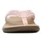 Vionic Casandra Women's Orthotic Sandal - Tide - Pale Blush Leather - 6 front view