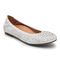 Vionic Robyn Women's Comfort Flat - White Leather - 1 profile view