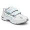Vionic Tabi Women's Orthotic Walking Shoe - Strap Closure - White And Blue Leather - 1 profile view