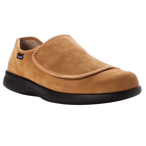 Propet Coleman Men's Hook & Loop Slippers - Camel - Angle