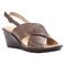 Propet Luna Women's Buckle Sandals - Khaki - Angle