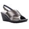 Propet Luna Women's Buckle Sandals - Silver - Angle