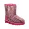 Bearpaw Elle Toddler Zipper Boot  638 - Party Pink - Profile View
