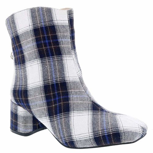 Penny Loves Kenny Tuck - Women's - White Plaid - Angle