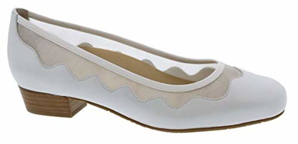 Ros Hommerson Tootsie - Women's - White Leather - Angle