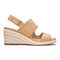 Vionic Brooke Women's Wedge Supportive Sandals - Cork Cork - 4 right view