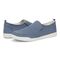 Vionic Malibu Women's Slip-on Comfort Shoe - Skyway Blue - pair left angle