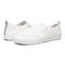 Vionic Malibu Women's Slip-on Comfort Shoe - White Boucle - pair left angle