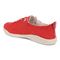 Vionic Pismo Women's Casual Supportive Sneaker - Red Canvas - Back angle