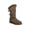 Bearpaw Genevieve Women's Leather Boots - 2305W  240 - Seal Brown - Profile View