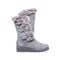 Bearpaw Genevieve Women's Leather Boots - 2305W  051 - Gray Fog - Side View