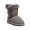 Bearpaw Betsey Toddler Toddler Suede Boots - 2361T  051 - Gray Fog - Profile View