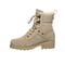 Bearpaw Alicia Women's Leather Boots - 2510W  125 - Oat - Side View