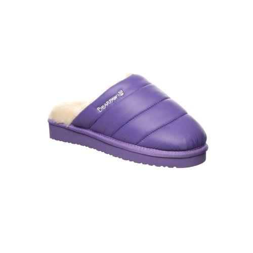 Bearpaw Puffy Slipper Women's Knitted Textile Slipper - 2581W  654 - Purple - Profile View