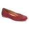 Vionic Hannah Women's Ballet Flats with Arch Support - Wine Suede - 1 profile view