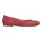 Vionic Hannah Women's Ballet Flats with Arch Support - Wine Suede - 4 right view
