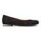 Vionic Hannah Women's Ballet Flats with Arch Support - Black Suede - 4 right view