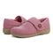 Vionic Jackie Women's Adjustable Supportive Slipper - Rhubarb - pair left angle