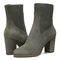 Vionic Kaylee Women's Supportive Ankle Boots - Olive Suede - pair left angle