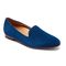 Vionic Willa Women's Slip-on Flat - Dark Blue Suede - 1 profile view