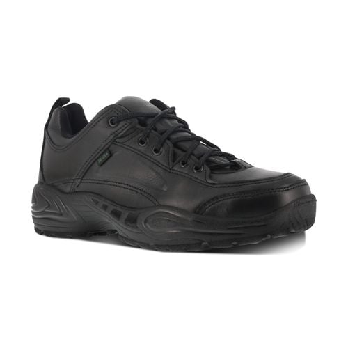 Reebok Work Postal Express Approved Men's Soft Toe Shoe Waterproof - Black - Profile View