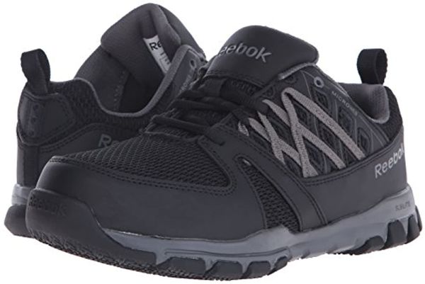 Reebok Work Women's Sublite Steel Toe Comfort Athletic Work Shoe ESD - Black