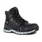 Reebok Work Women's Sublite Cushion Alloy Toe Comfort Athletic Work Shoe Met Guard - Black - Profile View