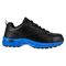 Reebok Work Men's Ateron Steel Toe Work Shoe - Black with Blue Trim - Side View