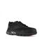 Reebok Work Men's Ketia Comp Toe Work Shoe - Black with Silver Trim - Profile View