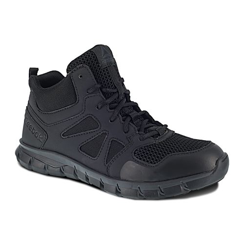 Reebok Duty Women's Sublite Cushion Tactical Soft Toe Hiker - Black - Profile View