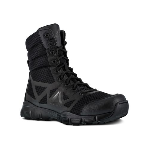 Reebok Duty Men's Dauntless Ultra-Light Tactical Soft Toe 8" Boot - Black - Profile View