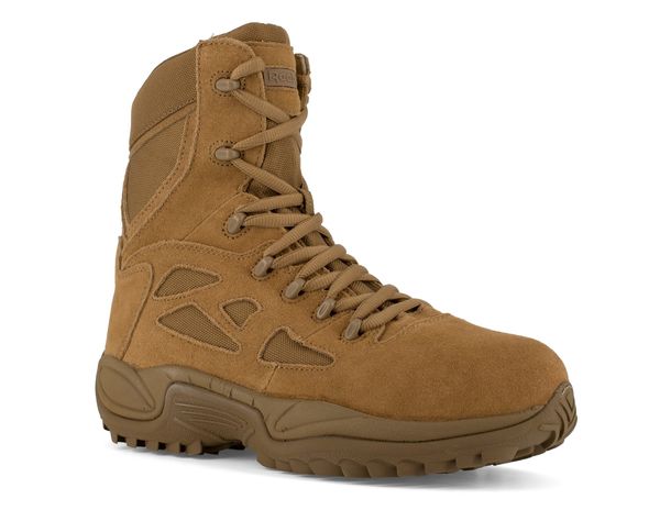 Reebok Duty Men's Rapid Response Tactical Comp Toe 8" Boot - Coyote - Profile View